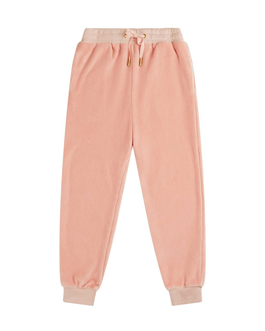 Marie Chantal The Iconic Angel Wing | Angel Wing Velour Loungewear Set Child Dusty Pink