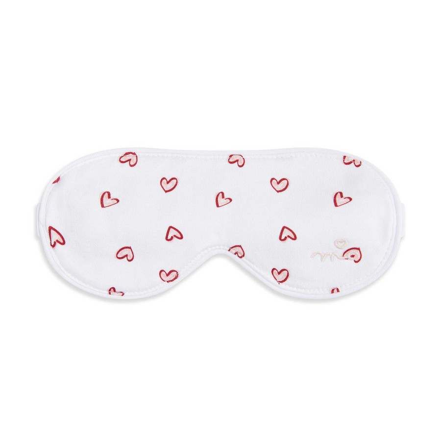 Marie Chantal Sleepwear | Love Heart Eye Mask - Adult White