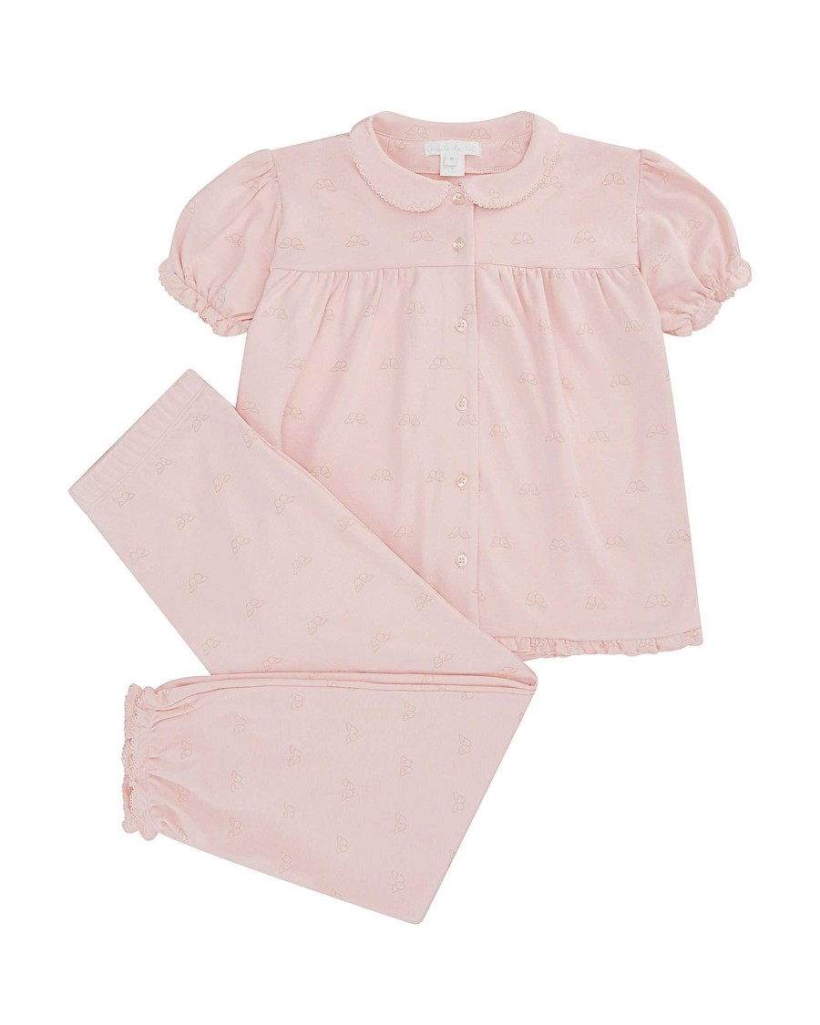 Marie Chantal The Iconic Angel Wing | Angel Wing Print Pyjamas - Child Pink