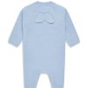 Marie Chantal Baby Boy | Ariel Angel Wing Cashmere Romper - Blue