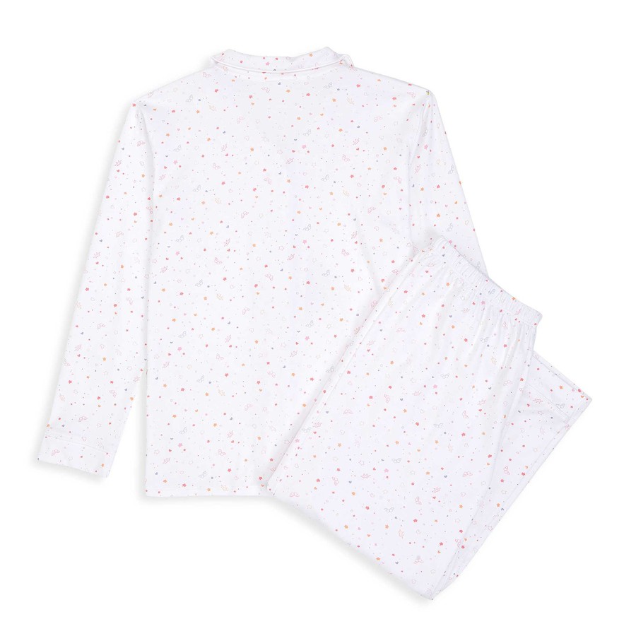 Marie Chantal Sleepwear | Star & Crown Pyjamas - Adult Pink