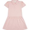 Marie Chantal The Iconic Angel Wing | Angel Wing Print Polo Dress - Child Pink & Gold