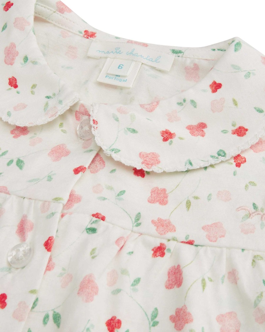 Marie Chantal Sleepwear | Bloom Wind Ditsy Pyjamas - Child Pink