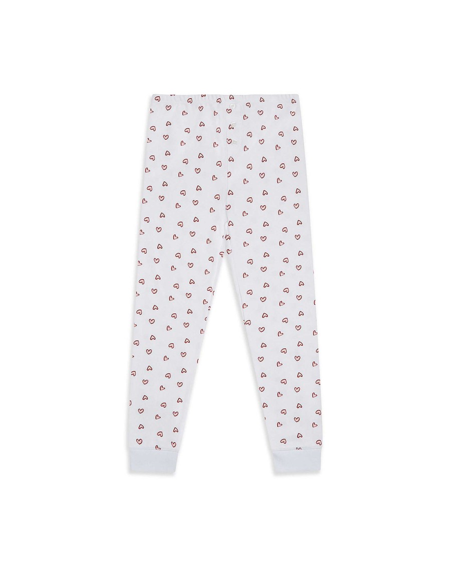 Marie Chantal Sleepwear | Love Heart Pyjamas - Child White