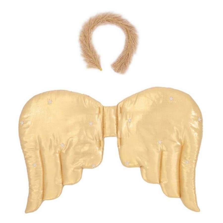 Marie Chantal Toys & Books | Meri Meri Gold Quilted Angel Wings