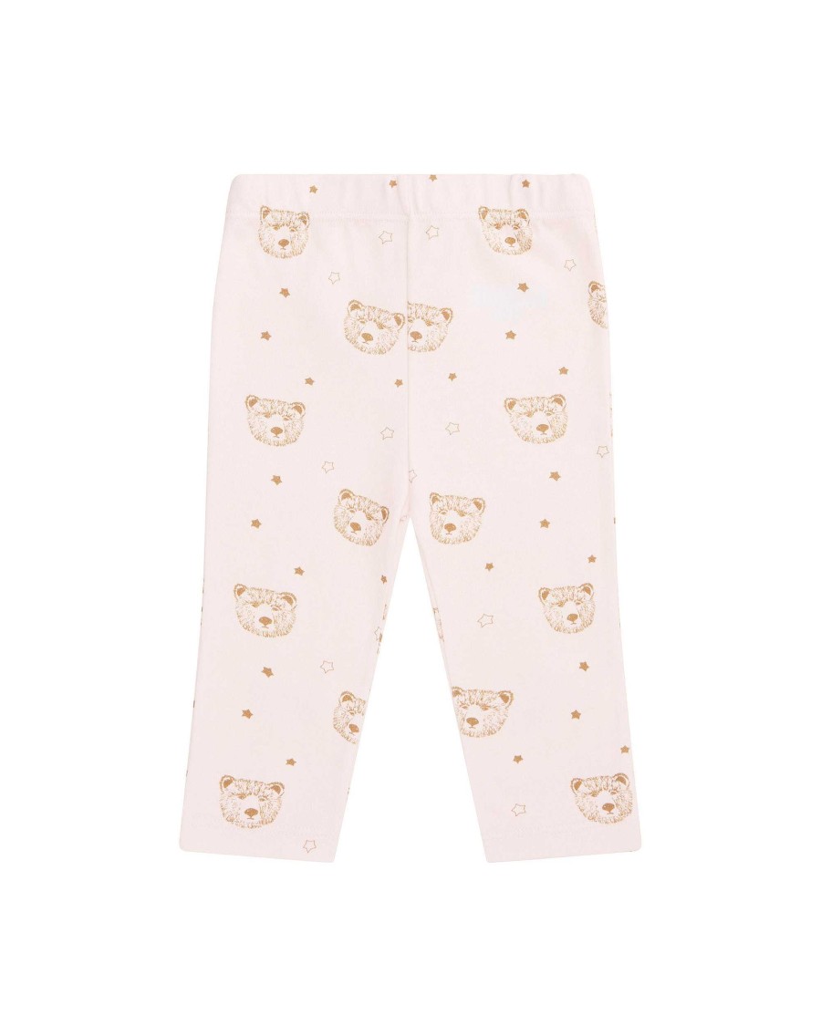 Marie Chantal Baby Girl | Bear Two Piece Set - Baby Pink