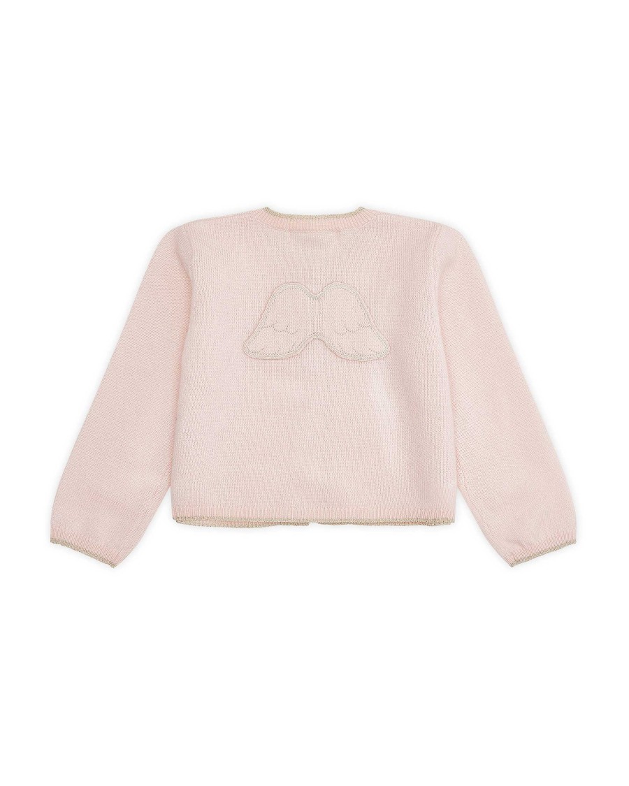 Marie Chantal The Iconic Angel Wing | Cassiel Angel Wing Cashmere Cardigan - Pink