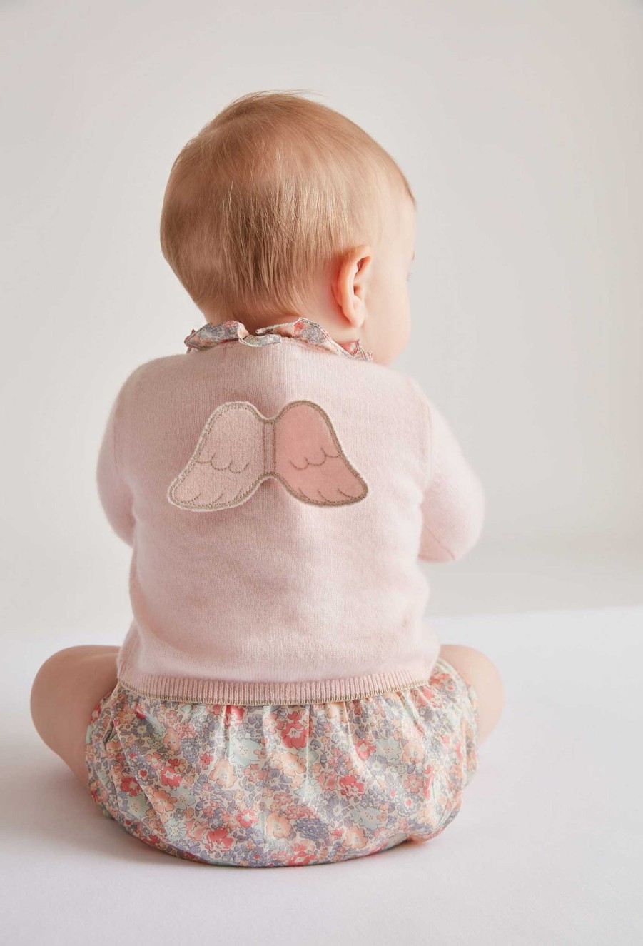 Marie Chantal The Iconic Angel Wing | Cassiel Angel Wing Cashmere Cardigan - Pink