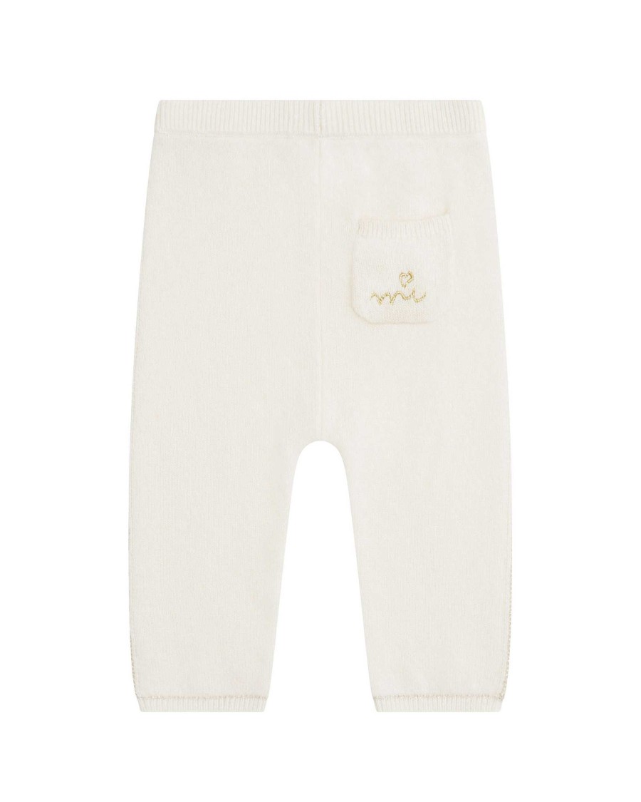 Marie Chantal Baby Girl | Briony Cashmere Leggings - Baby Ivory