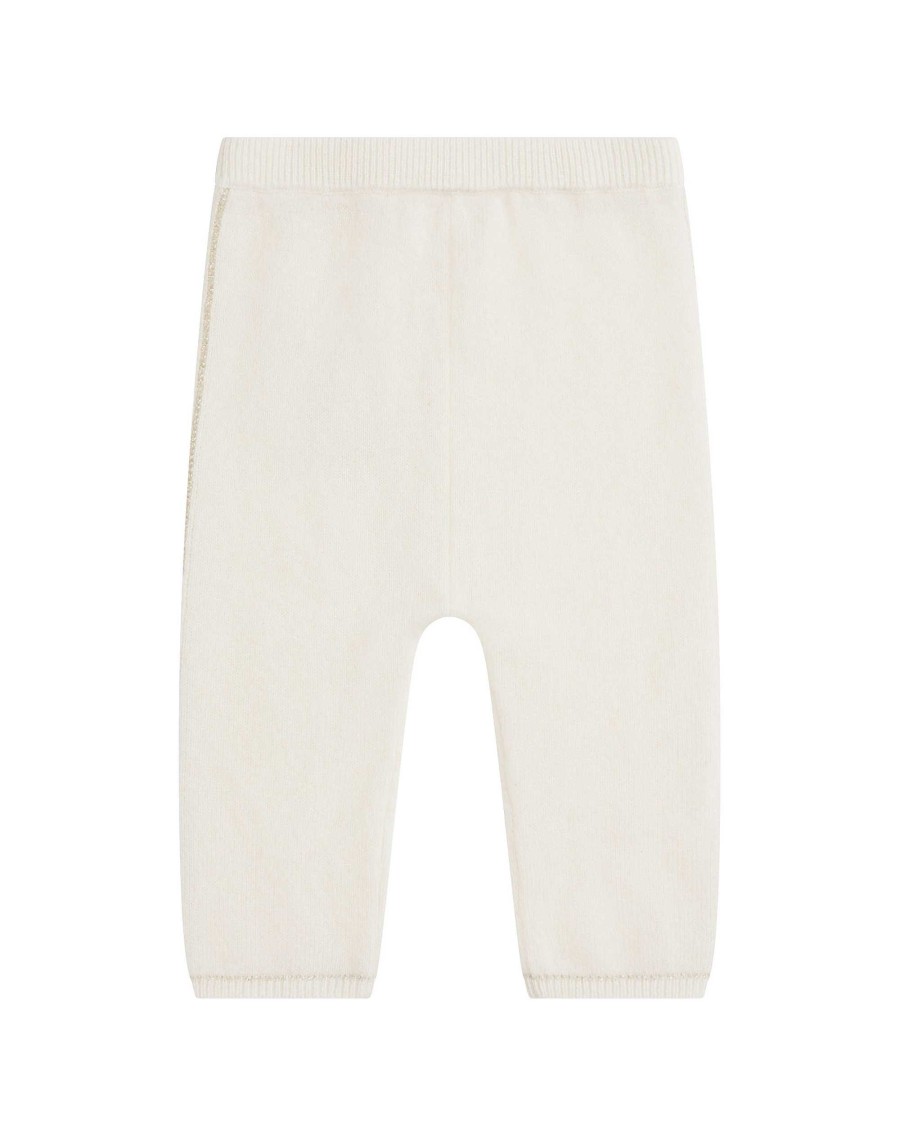 Marie Chantal Baby Girl | Briony Cashmere Leggings - Baby Ivory